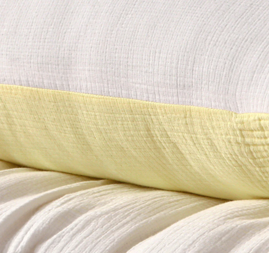 Hugo Reversible Quilt Cover Set Range White and Butter - Image 3