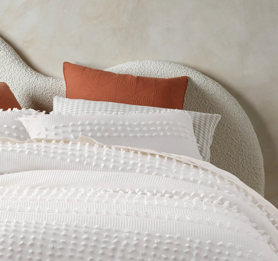 Luca Quilt Cover Set Range White - Image 4
