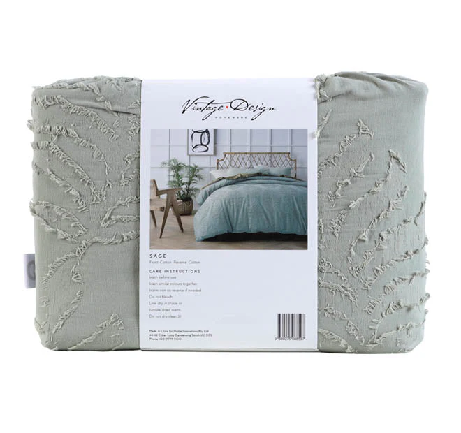 Lucas Quilt Cover Set Range Sage - Image 6