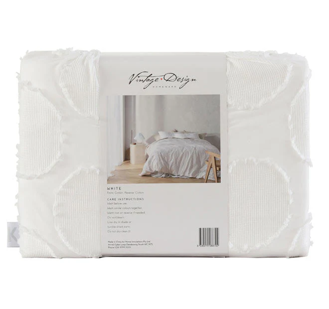 Orion Quilt Cover Set Range White - Image 6