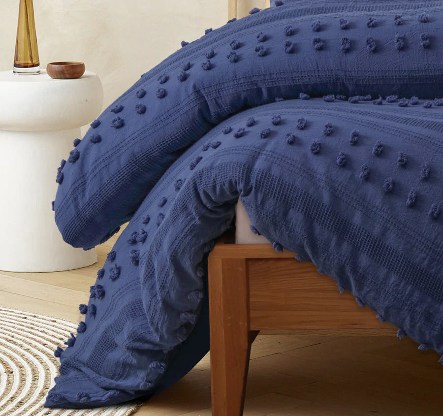 Sans Sovci Quilt Cover Set Range Bijou Blue - Image 3