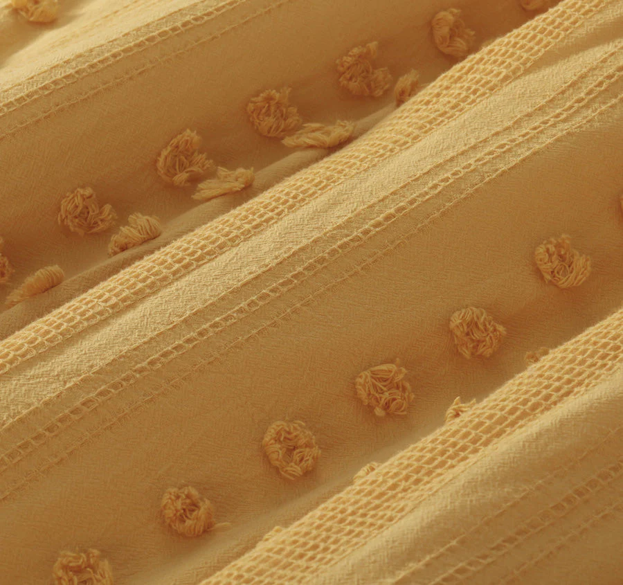 Sans Sovci Quilt Cover Set Range Ochre - Image 2