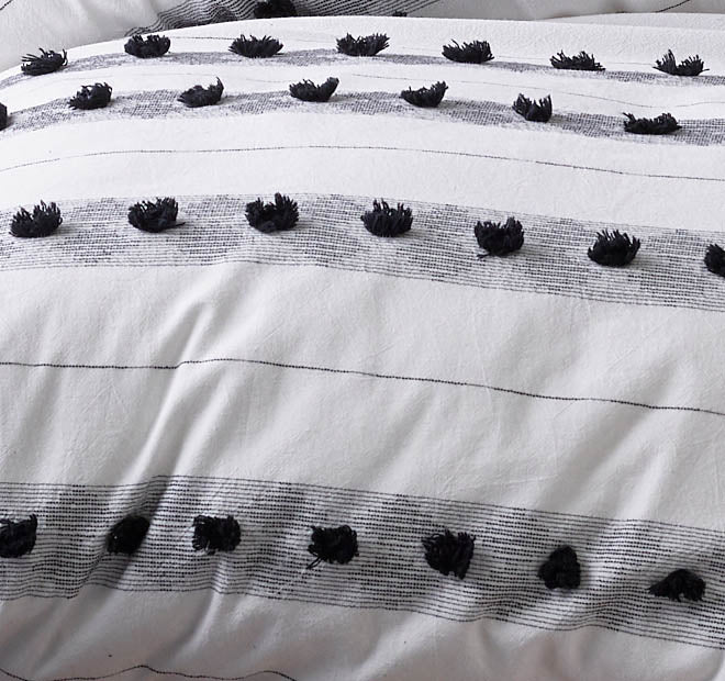 Serapian Quilt Cover Set Range Black and White - Image 2