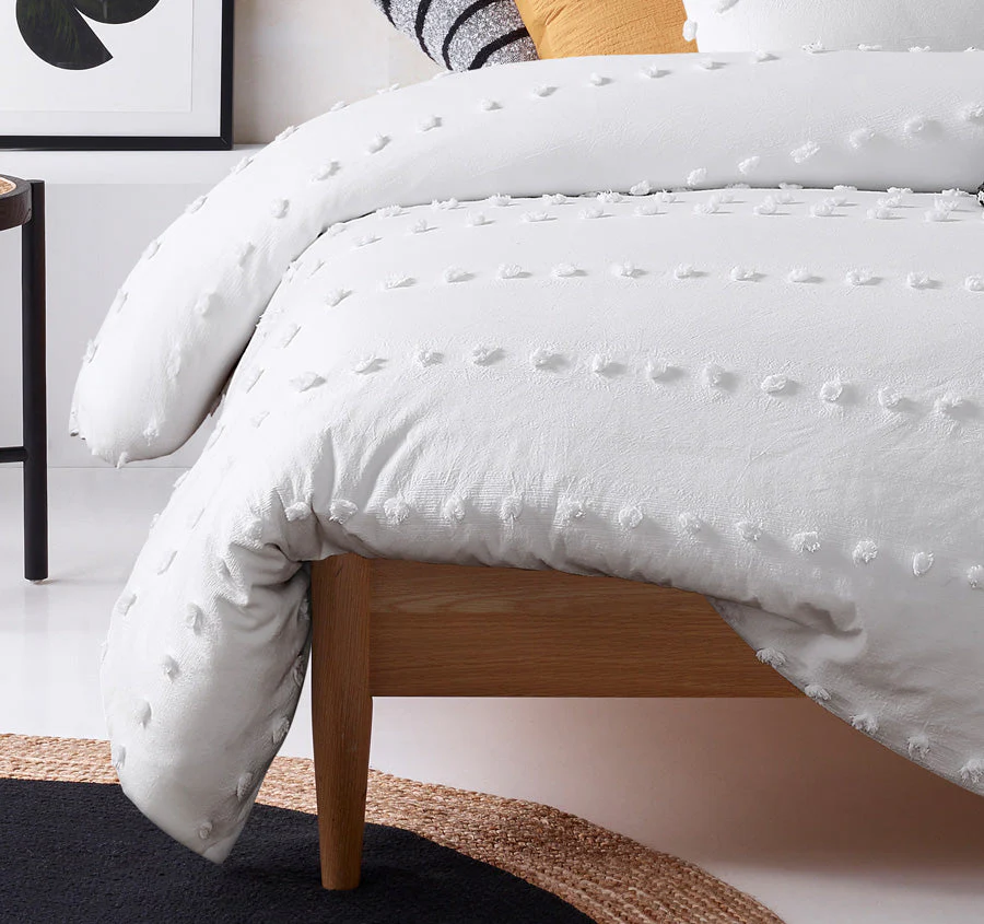 Serapian Quilt Cover Set Range White - Image 3