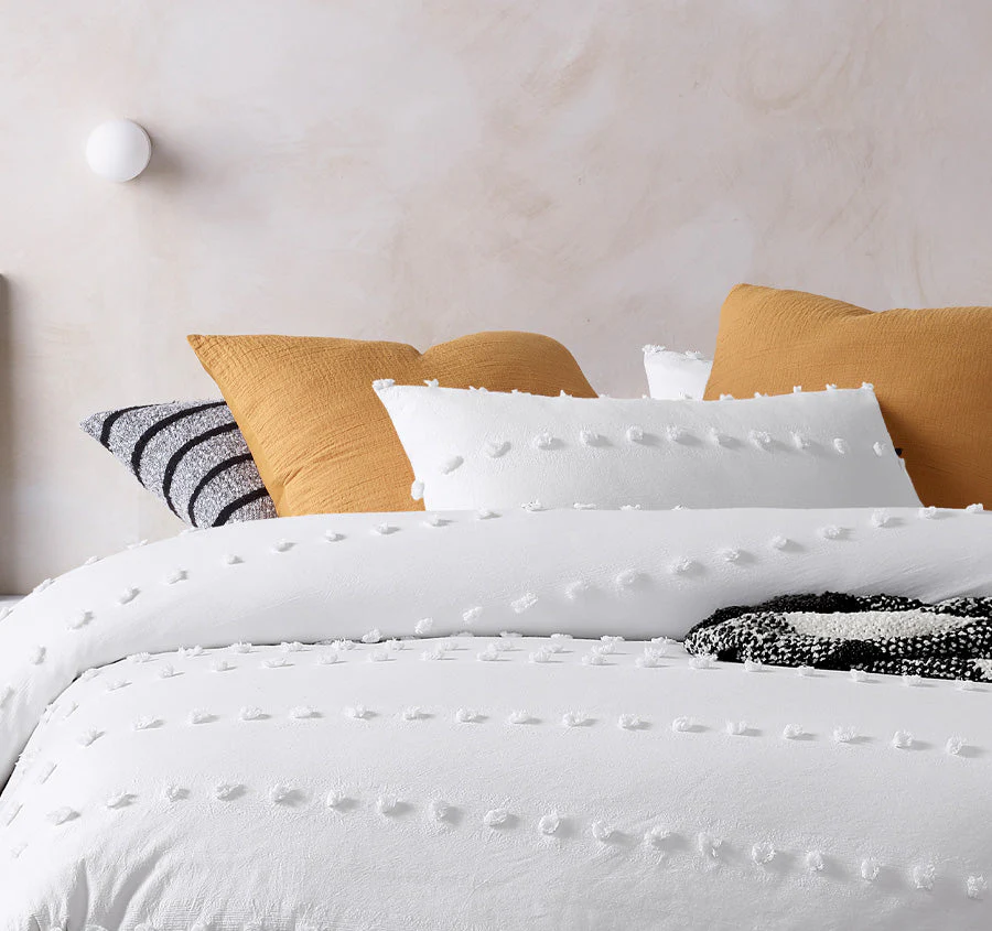 Serapian Quilt Cover Set Range White - Image 4