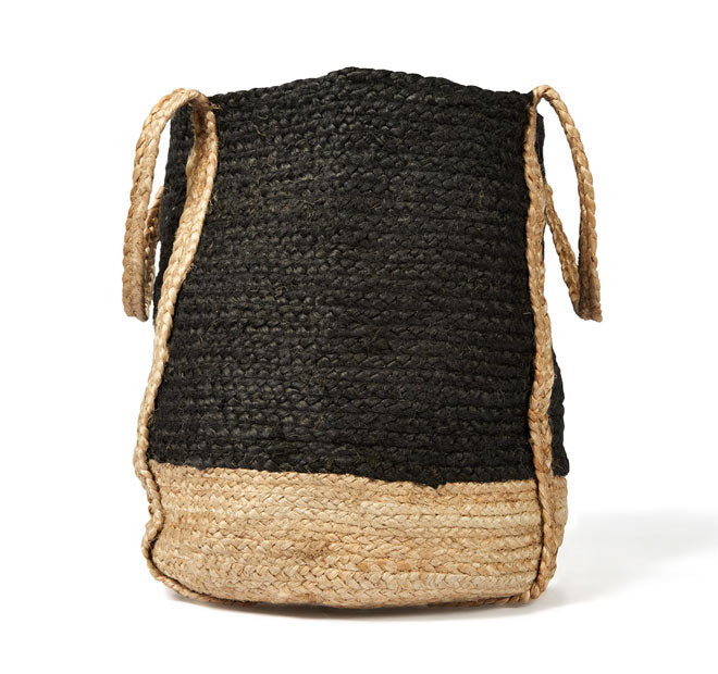 Tava Jute Basket with Handle Range Black