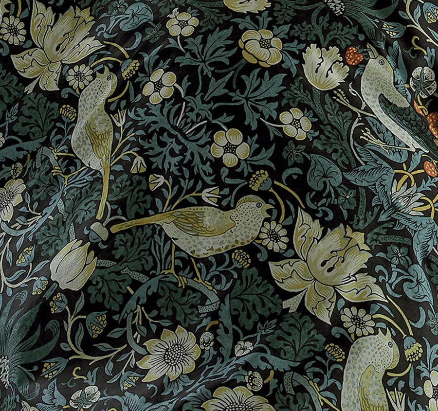 Strawberry Thief Quilt Cover Set Range Indigo - Image 2